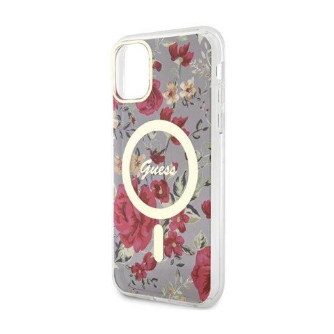Guess Flower MagSafe - Etui iPhone 11 (Zielony) Guess Flower MagSafe - Etui iPhone 11 (Zielony)