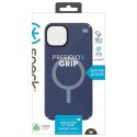 Speck Presidio2 Grip Magsafe - Etui iPhone 15 Plus / iPhone 14 Plus (Coastal Blue / Dustgrey / White)