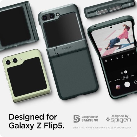Spigen Tough Armor Pro - Etui do Samsung Galaxy Z Flip 5 (Abyss Green) Spigen Tough Armor Pro - Etui do Samsung Galaxy Z Flip 5 (Abyss Green)
