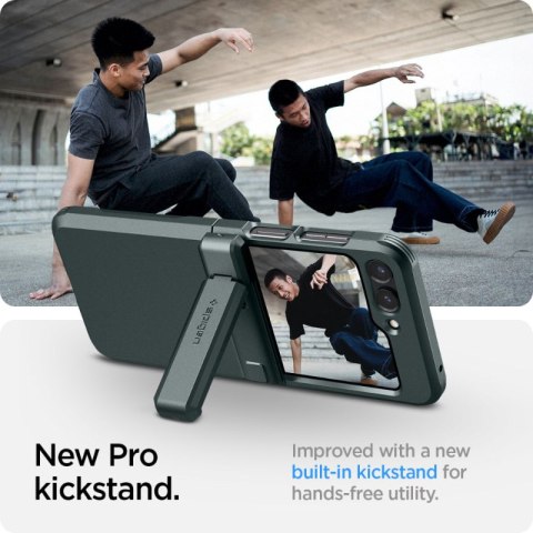 Spigen Tough Armor Pro - Etui do Samsung Galaxy Z Flip 5 (Abyss Green) Spigen Tough Armor Pro - Etui do Samsung Galaxy Z Flip 5 (Abyss Green)