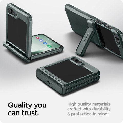 Spigen Tough Armor Pro - Etui do Samsung Galaxy Z Flip 5 (Abyss Green) Spigen Tough Armor Pro - Etui do Samsung Galaxy Z Flip 5 (Abyss Green)