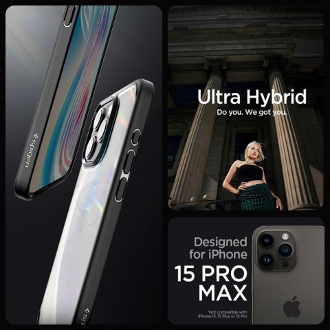 Spigen Ultra Hybrid - Etui do iPhone 15 Pro Max (Matte Black) Spigen Ultra Hybrid - Etui do iPhone 15 Pro Max (Matte Black)