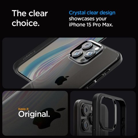 Spigen Ultra Hybrid - Etui do iPhone 15 Pro Max (Matte Black) Spigen Ultra Hybrid - Etui do iPhone 15 Pro Max (Matte Black)