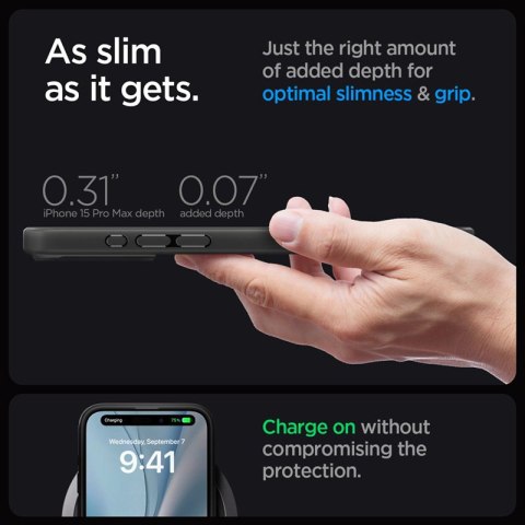 Spigen Ultra Hybrid Mag MagSafe - Etui do iPhone 15 Pro Max (Frost Black) Spigen Ultra Hybrid Mag MagSafe - Etui do iPhone 15 Pro Max (Frost Black)
