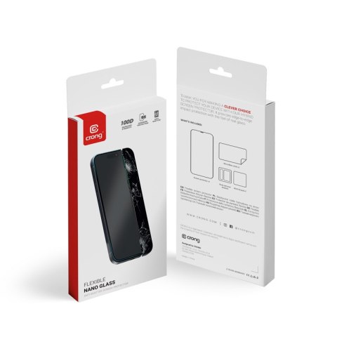 Crong Nano Glass - Niepękające szkło hybrydowe iPhone 15 Crong Nano Glass - Niepękające szkło hybrydowe iPhone 15