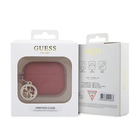 Guess 3D Rubber 4G Diamond Charm - Etui AirPods Pro 2 (Czerwony) Guess 3D Rubber 4G Diamond Charm - Etui AirPods Pro 2 (Czerwony)