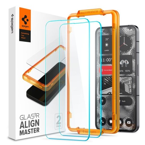 Spigen Alm Glas.TR 2-Pack - Szkło hartowane do Nothing Phone 2 (Przezroczysty) Spigen Alm Glas.TR 2-Pack - Szkło hartowane do Nothing Phone 2 (Przezroczysty)