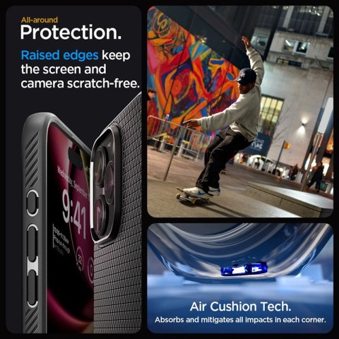 Spigen Liquid Air - Etui do iPhone 15 Pro (Matte Black) Spigen Liquid Air - Etui do iPhone 15 Pro (Matte Black)