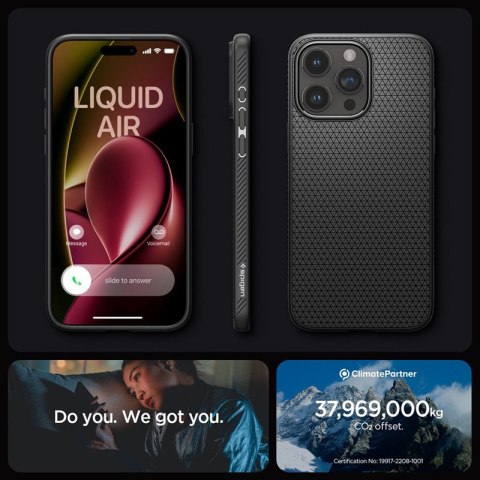 Spigen Liquid Air - Etui do iPhone 15 Pro (Matte Black) Spigen Liquid Air - Etui do iPhone 15 Pro (Matte Black)