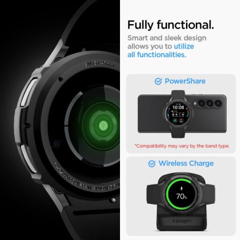 Spigen Liquid Air - Obudowa do Samsung Galaxy Watch 6 Classic 47 mm (Czarny) Spigen Liquid Air - Obudowa do Samsung Galaxy Watch 6 Classic 47 mm (Czarny)