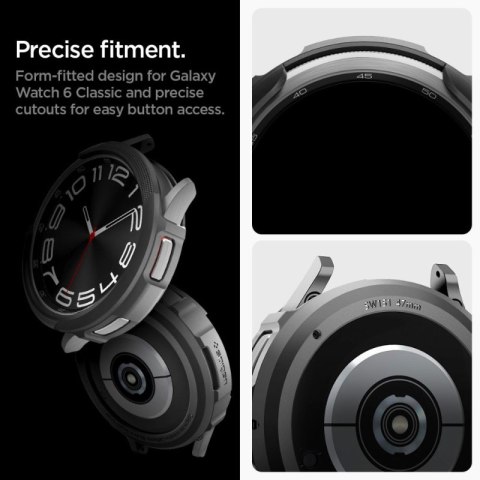 Spigen Liquid Air - Obudowa do Samsung Galaxy Watch 6 Classic 47 mm (Czarny) Spigen Liquid Air - Obudowa do Samsung Galaxy Watch 6 Classic 47 mm (Czarny)