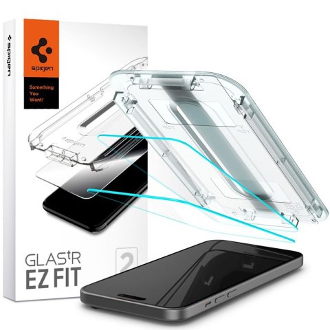 Spigen GLAS.TR EZ FIT 2-Pack - Szkło hartowane do iPhone 15 2 szt Spigen GLAS.TR EZ FIT 2-Pack - Szkło hartowane do iPhone 15 2 szt