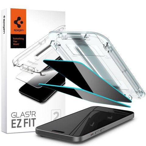 Spigen GLAS.TR EZ FIT Privacy 2-Pack - Szkło hartowane z filtrem prywatyzującym do iPhone 15 2 szt Spigen GLAS.TR EZ FIT Privacy 2-Pack - Szkło hartowane z filtrem prywatyzującym do iPhone 15 2 szt