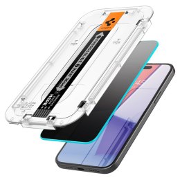 Spigen GLAS.TR EZ FIT Privacy 2-Pack - Szkło hartowane z filtrem prywatyzującym do iPhone 15 Plus 2 szt