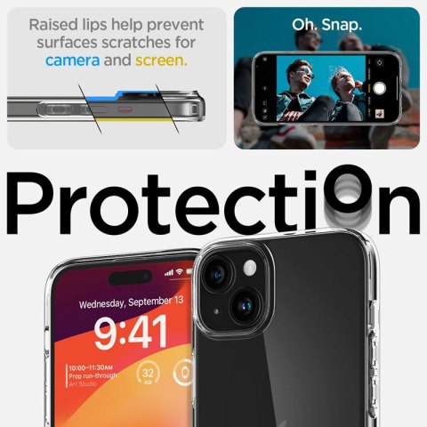 Spigen Liquid Crystal - Etui do iPhone 15 (Przezroczysty) Spigen Liquid Crystal - Etui do iPhone 15 (Przezroczysty)