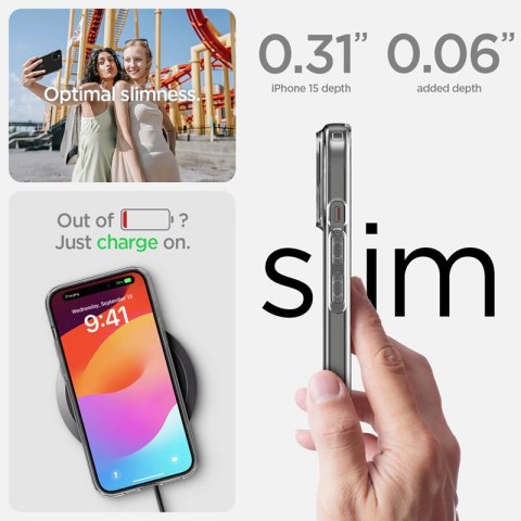 Spigen Liquid Crystal - Etui do iPhone 15 (Przezroczysty) Spigen Liquid Crystal - Etui do iPhone 15 (Przezroczysty)