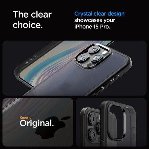 Spigen Ultra Hybrid - Etui do iPhone 15 Pro (Frost Black) Spigen Ultra Hybrid - Etui do iPhone 15 Pro (Frost Black)