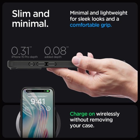 Spigen Ultra Hybrid - Etui do iPhone 15 Pro (Frost Black) Spigen Ultra Hybrid - Etui do iPhone 15 Pro (Frost Black)