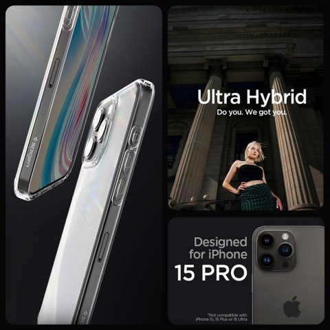 Spigen Ultra Hybrid - Etui do iPhone 15 Pro (Frost Clear) Spigen Ultra Hybrid - Etui do iPhone 15 Pro (Frost Clear)