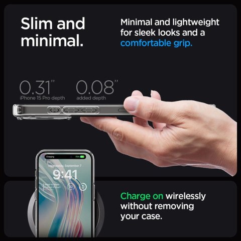 Spigen Ultra Hybrid - Etui do iPhone 15 Pro (Frost Clear) Spigen Ultra Hybrid - Etui do iPhone 15 Pro (Frost Clear)