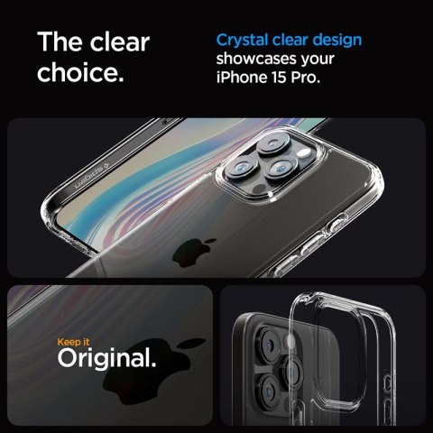 Spigen Ultra Hybrid - Etui do iPhone 15 Pro (Przezroczysty) Spigen Ultra Hybrid - Etui do iPhone 15 Pro (Przezroczysty)
