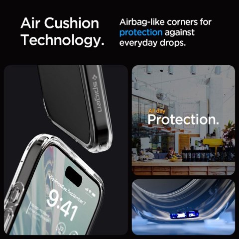 Spigen Ultra Hybrid - Etui do iPhone 15 Pro (Przezroczysty) Spigen Ultra Hybrid - Etui do iPhone 15 Pro (Przezroczysty)