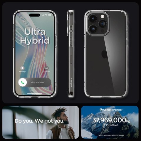 Spigen Ultra Hybrid - Etui do iPhone 15 Pro (Przezroczysty) Spigen Ultra Hybrid - Etui do iPhone 15 Pro (Przezroczysty)