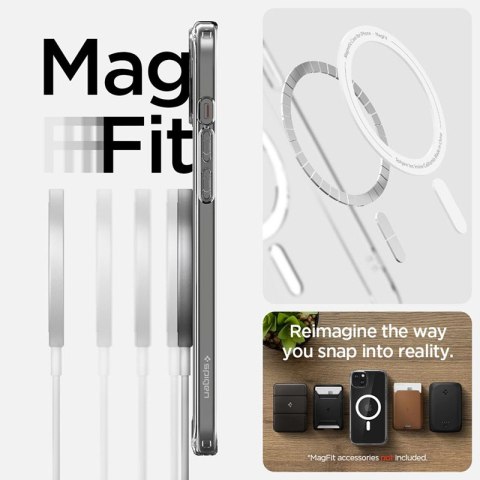 Spigen Ultra Hybrid Mag MagSafe - Etui do iPhone 15 Plus (Biały) Spigen Ultra Hybrid Mag MagSafe - Etui do iPhone 15 Plus (Biały)