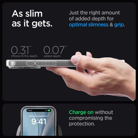 Spigen Ultra Hybrid Mag MagSafe - Etui do iPhone 15 Pro (Carbon Fiber) Spigen Ultra Hybrid Mag MagSafe - Etui do iPhone 15 Pro (Carbon Fiber)