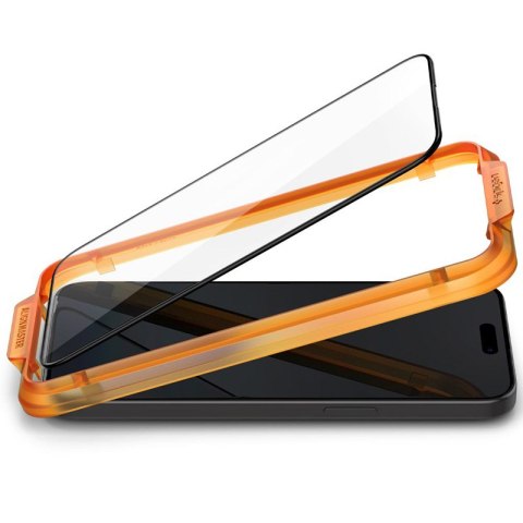 Spigen Alm Glass FC 2-Pack - Szkło hartowane do iPhone 15 Pro Max 2 szt (Czarna ramka) Spigen Alm Glass FC 2-Pack - Szkło hartowane do iPhone 15 Pro Max 2 szt (Czarna ramka)