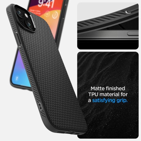 Spigen Liquid Air - Etui do iPhone 15 (Matte Black) Spigen Liquid Air - Etui do iPhone 15 (Matte Black)