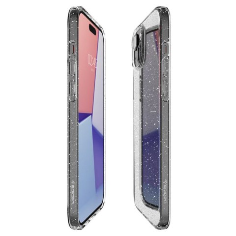 Spigen Liquid Crystal Glitter - Etui do iPhone 15 (Przezroczysty) Spigen Liquid Crystal Glitter - Etui do iPhone 15 (Przezroczysty)