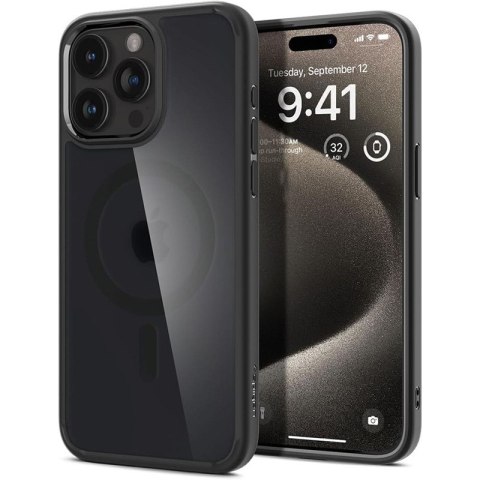 Spigen Ultra Hybrid Mag MagSafe - Etui do iPhone 15 Pro (Frost Black) Spigen Ultra Hybrid Mag MagSafe - Etui do iPhone 15 Pro (Frost Black)