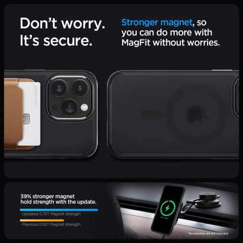 Spigen Ultra Hybrid Mag MagSafe - Etui do iPhone 15 Pro (Frost Black) Spigen Ultra Hybrid Mag MagSafe - Etui do iPhone 15 Pro (Frost Black)