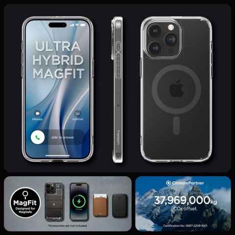 Spigen Ultra Hybrid Mag MagSafe - Etui do iPhone 15 Pro Max (Graphite) Spigen Ultra Hybrid Mag MagSafe - Etui do iPhone 15 Pro Max (Graphite)