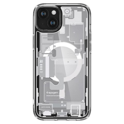 Spigen Ultra Hybrid Mag MagSafe - Etui do iPhone 15 (Zero One White) Spigen Ultra Hybrid Mag MagSafe - Etui do iPhone 15 (Zero One White)
