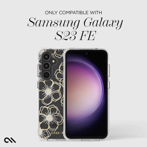 Case-Mate Floral Gems - Etui Samsung Galaxy S23 FE 5G (Gold) Case-Mate Floral Gems - Etui Samsung Galaxy S23 FE 5G (Gold)