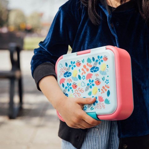 Quokka Twist Kids - Pojemnik plastikowy na żywność z podwójnymi ściankami / lunchbox (Flowers) Quokka Twist Kids - Pojemnik plastikowy na żywność z podwójnymi ściankami / lunchbox (Flowers)