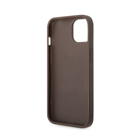Guess 4G Metal Gold Logo - Etui iPhone 15 Plus (brązowy) Guess 4G Metal Gold Logo - Etui iPhone 15 Plus (brązowy)