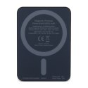 Guess 4G Strassed Metal Logo MagSafe - Power Bank indukcyjny 5000 mAh 15W MagSafe (czarny)