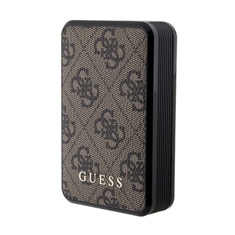 Guess 4G Leather Metal Logo - Power Bank 10000 mAh 18W (brązowy) Guess 4G Leather Metal Logo - Power Bank 10000 mAh 18W (brązowy)