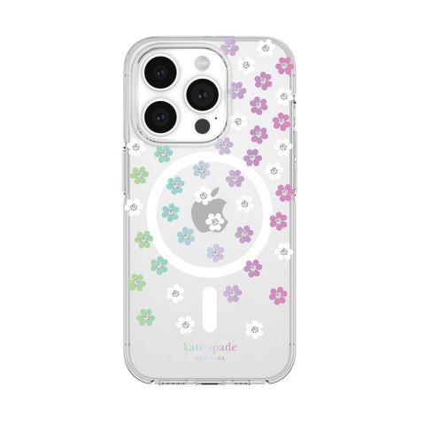 Kate Spade New York Protective MagSafe - Etui iPhone 15 Pro (Scattered Flowers) Kate Spade New York Protective MagSafe - Etui iPhone 15 Pro (Scattered Flowers)