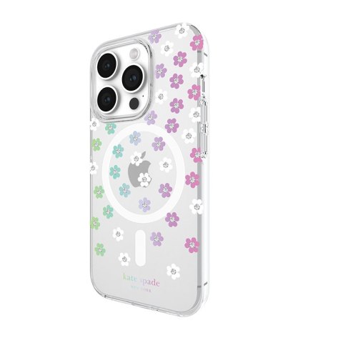 Kate Spade New York Protective MagSafe - Etui iPhone 15 Pro (Scattered Flowers) Kate Spade New York Protective MagSafe - Etui iPhone 15 Pro (Scattered Flowers)