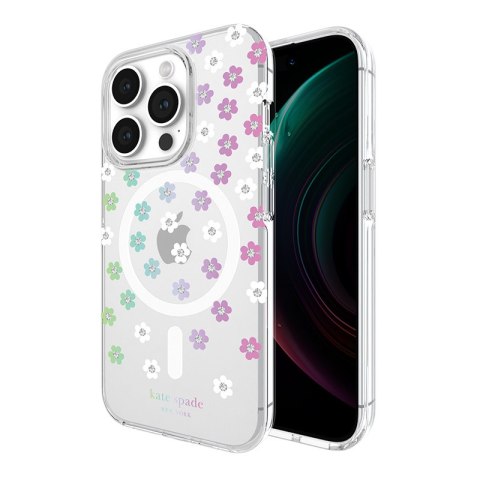 Kate Spade New York Protective MagSafe - Etui iPhone 15 Pro (Scattered Flowers) Kate Spade New York Protective MagSafe - Etui iPhone 15 Pro (Scattered Flowers)