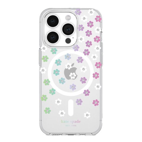 Kate Spade New York Protective MagSafe - Etui iPhone 15 Pro (Scattered Flowers) Kate Spade New York Protective MagSafe - Etui iPhone 15 Pro (Scattered Flowers)