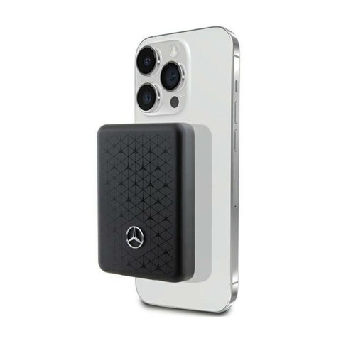 Mercedes Stars Pattern MagSafe - Power Bank indukcyjny 3000 mAh 5W MagSafe (czarny) Mercedes Stars Pattern MagSafe - Power Bank indukcyjny 3000 mAh 5W MagSafe (czarny)