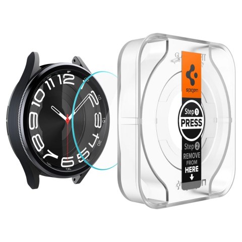 Spigen GLAS.TR EZ FIT 2-Pack - Szkło hartowane do Samsung Galaxy Watch 6 Classic 43 mm (2 szt) Spigen GLAS.TR EZ FIT 2-Pack - Szkło hartowane do Samsung Galaxy Watch 6 Classic 43 mm (2 szt)