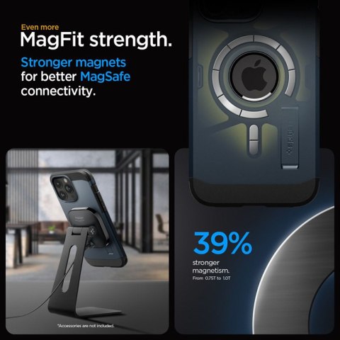 Spigen Tough Armor Mag MagSafe - Etui do iPhone 15 Pro (Metal Slate) Spigen Tough Armor Mag MagSafe - Etui do iPhone 15 Pro (Metal Slate)