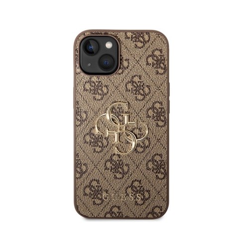 Guess 4G Big Metal Logo - Etui iPhone 15 (brązowy) Guess 4G Big Metal Logo - Etui iPhone 15 (brązowy)