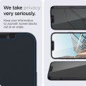 Spigen GLAS.TR EZ FIT Privacy 2-Pack - Szkło hartowane z filtrem prywatyzującym do iPhone 14 / iPhone 13 Pro / iPhone 13 2 szt